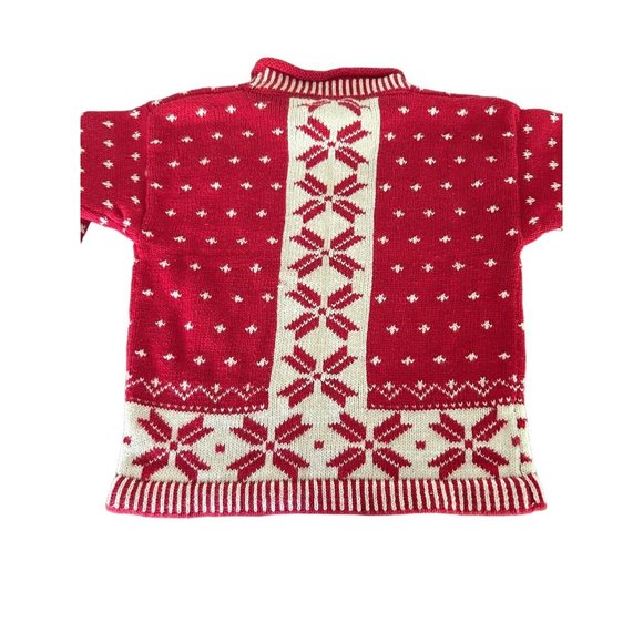 Snowflake Winter Wonderland Snow Holiday 🦌 Deer Toddler Crewneck Sweater 4T - Picture 9 of 11